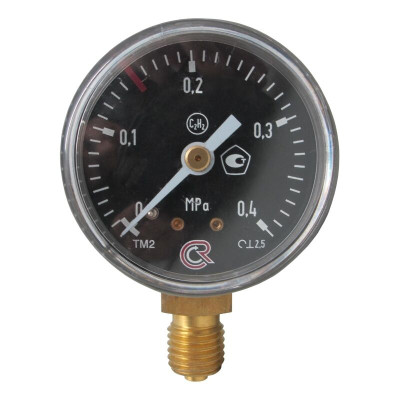 Манометр ТМ-210Р.00(0-0,4MPa)M12x1,5.2,5.C2H2