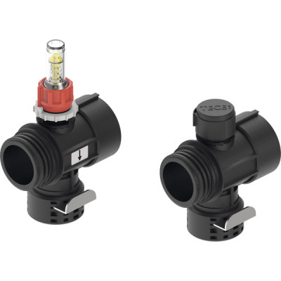 Модули подающей и обратной линий пластикового промышленного коллектора TECEfloor