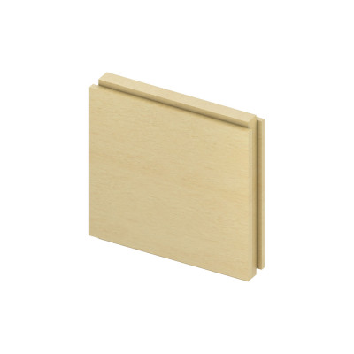 Монтажная пластина из фанеры для дополнительных элементов для установки в профиль, 200 х 200 мм