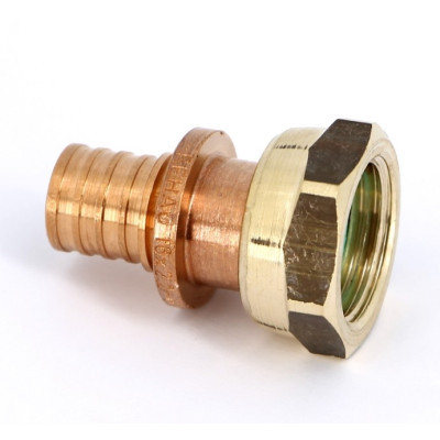 Муфта аксиальная бронзовая В 3/4 x 20 с накидной гайкой RX+