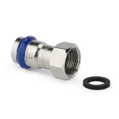 Муфта пресс Inox Press с накидной гайкой 22 x 3/4 нержавеющая сталь SUS 304