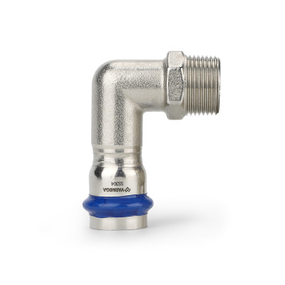 Угол 90 пресс Inox Press Н 1/2 x 18 нержавеющая сталь SUS 304