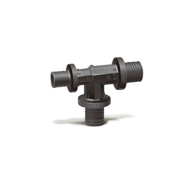Тройник аксиальный PVDF Slide-fit редукционный 32 x 32 x 25