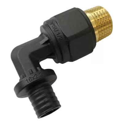 Угол аксиальный PVDF Slide-fit Н 1/2 x 20