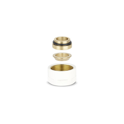 Резьбозажимное соединение хром D15 x 3/4 Евроконус