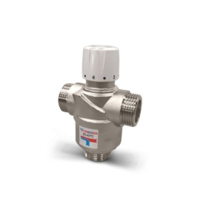 Термостатический смесительный клапан 3х3/4 НР Kv 1,6 30-65°C
