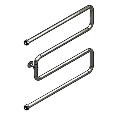 Полотенцесушитель Kamelo 500x500, водяной, хром