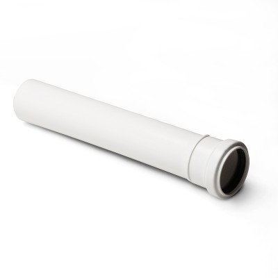 Труба канализационная 40 x 1500 полипропилен белая Stilte