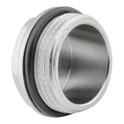 Заглушка латунная Н 1.0 со шляпкой с O-RING никелированная