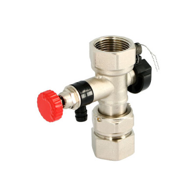 Вентиль отсечной В 3/4 пломбируемый для расширительных баков, никелированный