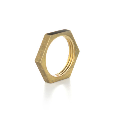 Контргайка резьбовая латунная Metalit В 3/4 без фланца