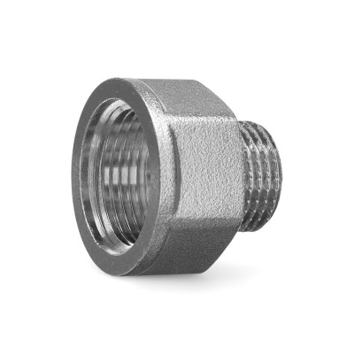 Переходник резьбовой латунный Metalit CN НВ 3/4 x 1.0 редукционный никелированный