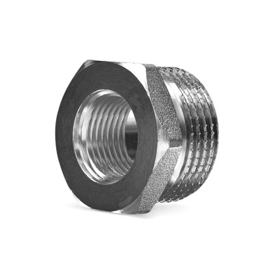 Футорка резьбовая латунная Metalit CN НВ 1.1/4 x 1.0 никелированная