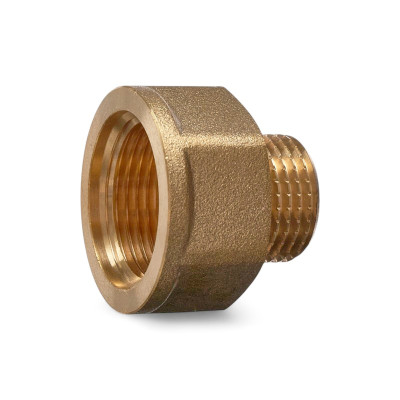 Переходник резьбовой латунный Metalit CN НВ 1/2 x 3/4 редукционный