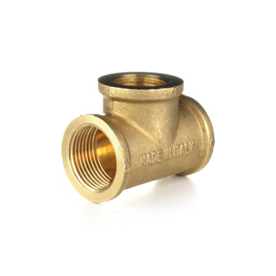 Тройник резьбовой латунный Metalit ВВВ 3/4 x 1/2 x 3/4 редукционный