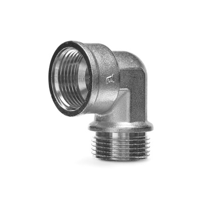 Угол 90 латунный Metalit CN НВ 1.0 прямой никелированный