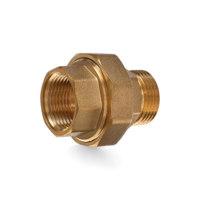 Разъемное соединение латунное американка Metalit CN НВ 1/2 прямое с плоским уплотнением