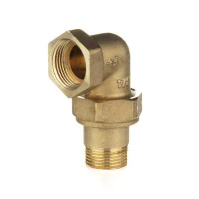 Разъемное соединение латунное американка Metalit НВ 1.1/2 угловое с плоским уплотнение