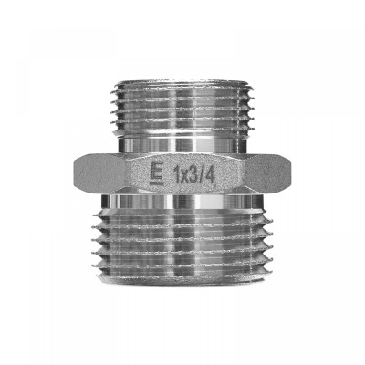 Ниппель резьбовой латунный Metalit НН 1/2 x 3/4 редукционный никелированный