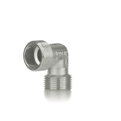 Угол 90 латунный Metalit НН 1/2 прямой никелированный