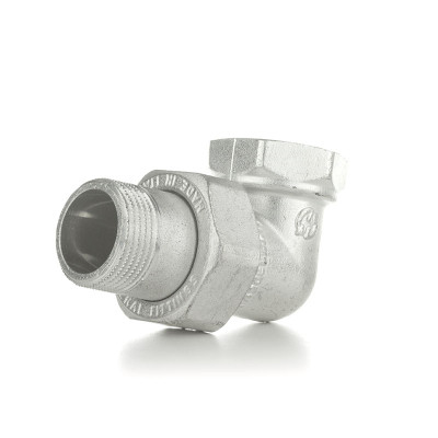 Разъемное соединение латунное американка Metalit НВ 3/4 угловое с плоским уплотнением никелированное