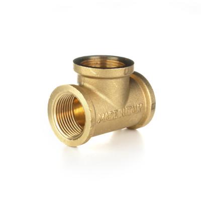 Тройник резьбовой латунный Metalit ВВВ 1/2 прямой