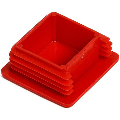 Заглушка профиля 41 x 41 красная 10 шт