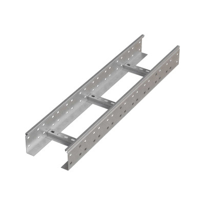 Лоток лестничный. прямая секция. 100 x 300 x 1.5 x 3000