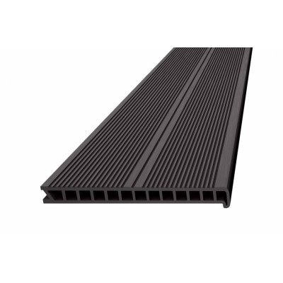 Ступень ДПК 320 x 28 x 4000 пустотелая венге