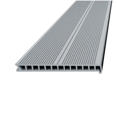 Ступень ДПК 320 x 28 x 4000 пустотелая серая