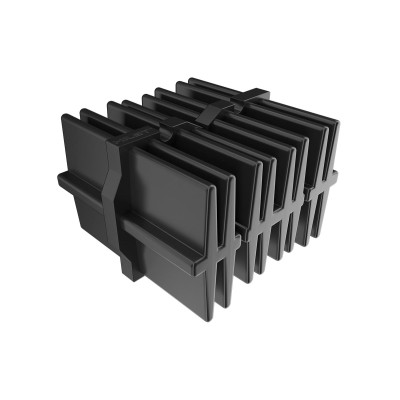 Соединитель алюминиевой лаги Prof 60×40 упак. 10шт Полипропилен черный