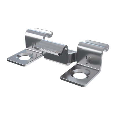 Клипса Premium 3D металл 5мм упак. 100шт серебристая