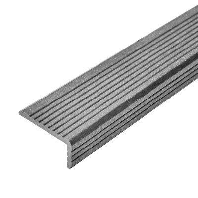 Уголок ДПК 35 x 70 x 4000 тиснение вельвет серый