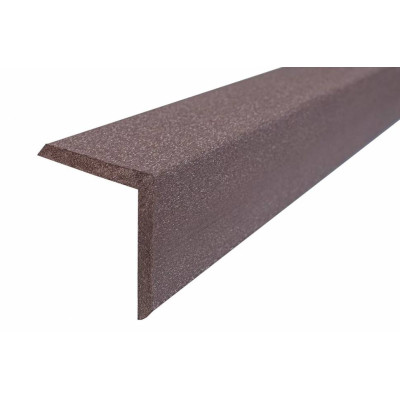 Уголок ДПК равнополочный 57 x 57 x 3000 брашинг коричневый