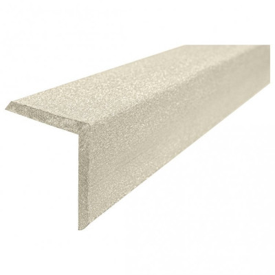 Уголок ДПК равнополочный 57 x 57 x 3000 брашинг слоновая кость