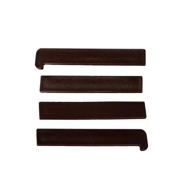Комплект заглушек для пустотелой ступени Deckron (4шт), коричневый
