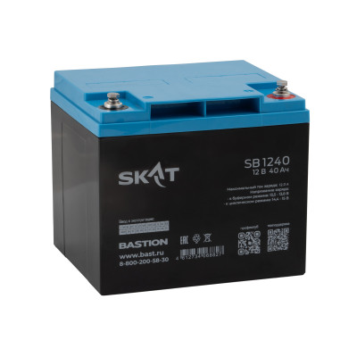 Аккумуляторная батарея свинцово-кислотная SKAT SB 1240 AGM 12 В, 40 Ач