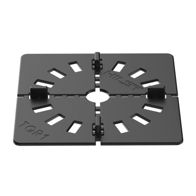 Подложка с регуляторами зазора GRID 110 x 110 x 2 мм, высота зацепа 9 мм