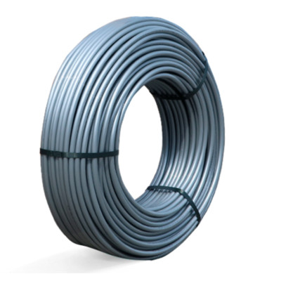 Труба из сшитого полиэтилена Flex Gray PEXA / EVOH 16 x 2.2, 400 м, серая, аксиальная система