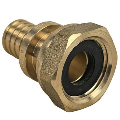 Муфта аксиальная латунная В 1/2 x 20 с накидной гайкой