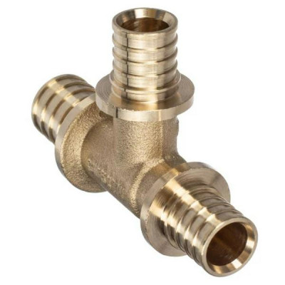 Тройник аксиальный латунный 20 x 25 x 16 редукционный