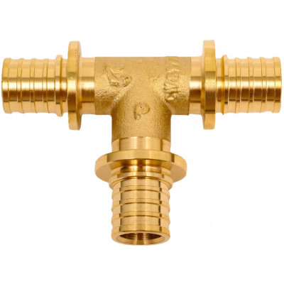 Тройник аксиальный латунный Optimal 16 с гильзами