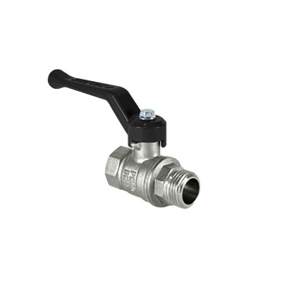 Кран шаровой латунный DeltaPro для ВОДЫ  1  ВР/НР рычаг, НИКЕЛИР-Й VALFEX 11Б27фт1М (32/8)