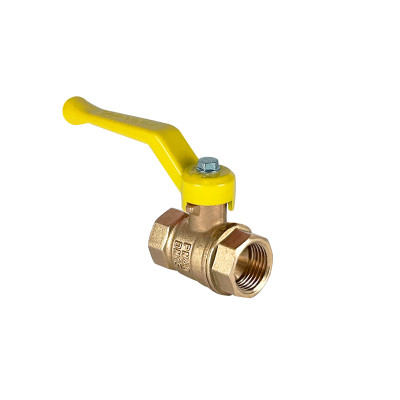Кран шаровой N/P59 для ГАЗА  2 ВР/ВР ручка-рычаг, латунный VALFEX 11Б27фтМ (8/2)