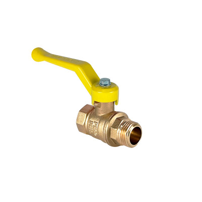 Кран шаровой N/P59 для ГАЗА  2 ВР/НР ручка-рычаг, латунный VALFEX 11Б27фтМ (4/1)