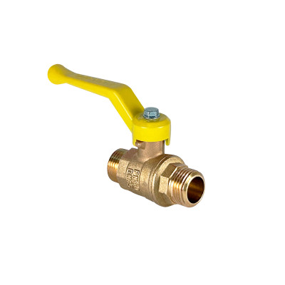 Кран шаровой N/P59 для ГАЗА 1/2 НР/НР ручка-рычаг, латунный 11Б27фтМ (96/24)