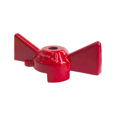 Ручка-бабочка N/P59 под пломбу для крана ГАЗА 25/32 (200/50/10) ЖЕЛТАЯ