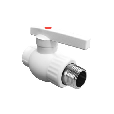 Кран шаровой комбинированный НР 20х1/2 (60/15) (Valfex) БЕЛЫЙ ВАЛФ-РУС