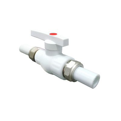 Кран шаровой 32х1 1/4 полнопроходной с двусторонним разъемным соед. (12/3) (Valfex) БЕЛЫЙ ВАЛФ-РУС