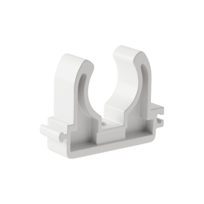 Клипса полипропиленовая 20/22 без защелки белая